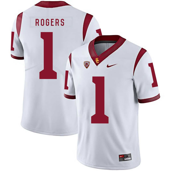 USC Trojans 1 Darreus Rogers White College Football Jersey Dzhi,We sell and wholesale USC Trojans 1 Darreus Rogers White College Football Jersey Dzhi on line form chian!